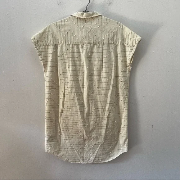 NEW Outerknown Natural Bee Organic Cotton Shirt Dress Small Relaxed - Picture 3 of 7